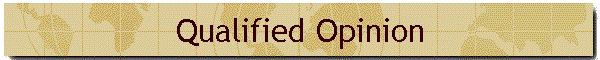 Qualified Opinion